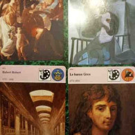 4 Fiches Illustratrées    Peintures  De Pablo Picasso  * Nicolas Poussin * Hubert Robert & Le Baron Gros - Storia