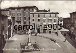 Lazio-viterbo-grotte Di Castro Piazza Cavour E Monumento Ai Caduti Veduta Anni 50 - Autres & Non Classés