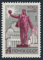 Russia 3622 2 Stamps, MNH. Mi 3649. City Of Donetsk In Donets Coal Basin, 1969. - Unused Stamps