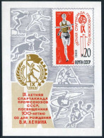 Russia 3631, MNH. Michel 3658 Bl.57. Trade Union Spartakist Games, 1969. Runner. - Nuovi