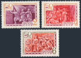 Russia 3568-3570 Blocks/4,MNH. Belorussian Soviet Republic,1969.Revolutionaries, - Nuevos