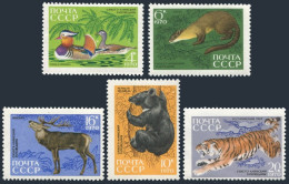 Russia 3759-3763,MNH.Michel 3787-3791. Sikhote-Alin:Duck,Tiger,Bear,Deer.1970. - Neufs