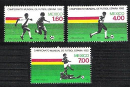 Mexico 1982 MNH 3v, Football World Cup, Sports - 1982 – Espagne