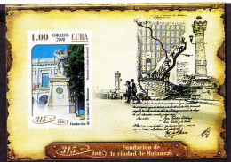 Cuba 2008 MNH MS, Architecture, 315 Anniversary Tomb Of The Unknown Soldier, Maps - Monumentos