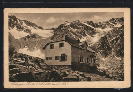 AK Tübinger Hütte, Berghütte Mit Panorama  - Sonstige & Ohne Zuordnung