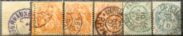 R1311/3117 - FRANCE - 1900/1929 - TYPE BLANC Avec Cachets Des Imprimés - 1900-29 Blanc