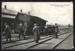 AK Contich, Eisenbahnkatastrophe 21. Mai 1908  - Otros & Sin Clasificación
