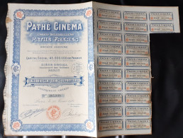 Action 1924 - PATHE CINEMA - 22 Coupons - 100 Francs - - Cine & Teatro