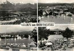 73280496 Velden Woerthersee Fliegeraufnahme Seepartien Badestelle Velden Woerthe - Autres & Non Classés