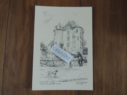 VIC SUR AISNE - LE DONJON - CARTE POSTALE "YVES DUCOURTIOUX" - Vic Sur Aisne