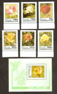 Azerbaijan 1996●Roses●●Rosen●Mi320-25,Bl24 MNH - Roses