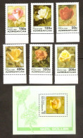 Azerbaijan 1996●Roses●●Rosen●Mi320-25,Bl24 MNH - Azerbaïjan