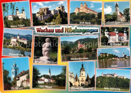 73277793 Aggstein Burgruine Wachau Nibelungengau Maria Taferl Stift Melk Artstet - Altri & Non Classificati