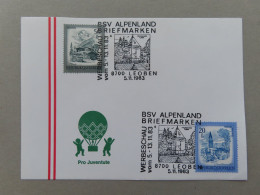 Österreich Pro Juventute - Mit Sonderstempel 5. 11. 1983 Leoben, Werbeschau Briefmarken BSV Alpenland (Nr.1399) - Autres & Non Classés