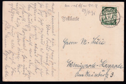 Wappen 10 Pfg. Auf Postkarte Abh Danzig-Oliva 27.4.31 Nach Wernigerode-Hasserode - Autres & Non Classés