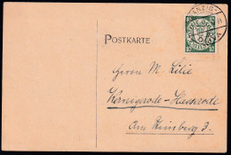 Wappen 10 Pfg. Auf Postkarte Abh Danzig-Oliva 30.4.30 Nach Wernigerode-Hasserode - Otros & Sin Clasificación