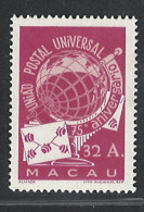 Portugal Macau 1949 "UPU" Condition MH OG  Mundifil #340 - Unused Stamps