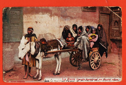 08043 ● LE CAIRE Egypte Charette Transportant Des Femmes Arabes 1900s à Simone LAMBA Paris Edition HOLZMANN 211 - Cairo