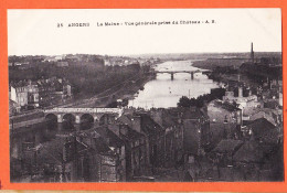 08497 / (2) ANGERS (49) MAINE Vue Generale Prise Chateau 1918 Poilu Achille BAUX à Marie SERRES-BRUEL 25 - Angers