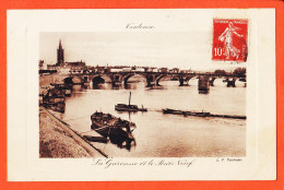 08259 / Carte Détourée TOULOUSE (31) La GARONNE Et Le Pont NEUF 1911 à VILAREM Port-Vendres L.F 142 - Toulouse