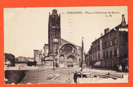 08310 / TOULOUSE (31) Place Et Cathédrale SAINT-ETIENNE St 1921 De LAGRAVERE à Joseph GARIDOU Port-Vendres L.M 21 - Toulouse