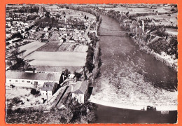 08432 / BESSIERES (31) En AVION Au Dessus De USINE Vue Générale TARN Pont Suspendu 1950s GIRARD à THOMAS Angoulême - Autres & Non Classés