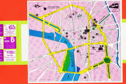 08315 / Rare Origami TOULOUSE (31) LA GOURMANDE Plan Ville Liste 22 Restaurants Bonnes Adresses 3 Volets 1960s Cppub - Toulouse