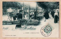 08492 / ANGERS Marché Aux FLEURS 1906 à Anaïs JANNIERE Rue Saugé Thouars- DUVIVIER 23 Maine-et-Loire - Angers