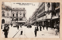 08462 / ⭐ ◉ ANGERS Place Du RALLIEMENT Café De France Charcuterie CHAUSSEE Saint PIERRE 1920s - BRUEL 154 Maine-et-Loire - Angers