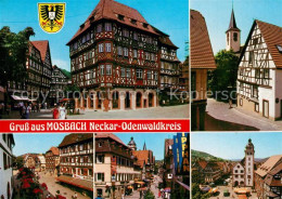 73272974 Mosbach Baden Palmsches Haus Kirche Markt Fachwerkhaeuser Mosbach Baden - Mosbach