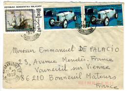 80123 -  Affranchissement  3 TP Non Dentelés - Madagaskar (1960-...)