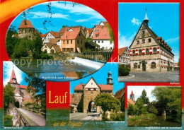 73272916 Lauf Pegnitz Judenturm Rathaus Wenzelsschloss Nuernberger Tor Pegnitzpa - Lauf