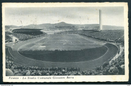 Calcio Firenze - Cartolina Dello Stadio Comunale Giovanni Berta - Storia Postale