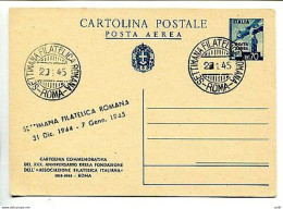 C.P. Cent. 70 "Posta Aerea" N. C 100 - Emissione Privata Dell'Ass. Fil. Italiana - Entiers Postaux