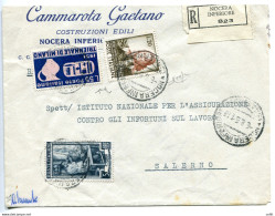 Triennale Di Milano Lire 55 Su Busta - 1946-60: Storia Postale