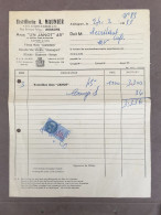 Facture / Distillerie A. Maunier / Aubagne / Alcool / Anis Janot 45 /1955 - Alimentare