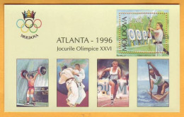 1996  Moldova Moldavie Olympic Games Of Atlanta. Summer. Block 7 Mi. Mint - Moldova