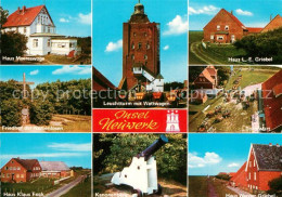73272612 Insel Neuwerk Haus Meereswoge Leuchtturm Wattwagen Friedhof Namenlose I - Andere & Zonder Classificatie