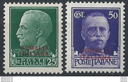 1931 Somalia F.lli 1929 2v. Sopr. MNH Sassone N. 165/66 - Altri & Non Classificati