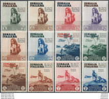 1934 Somalia Arte Coloniale 12v. MNH Sassone N. 193/98+A - Andere & Zonder Classificatie