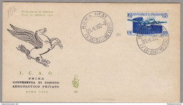 1952 REPUBBLICA - ICAO N. 697  VENETIA NON VIAGGIATA - FDC