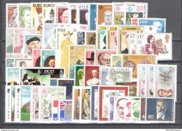 1980 EUROPA CEPT Annata Completa "Personaggi Celebri" 32 Paesi 67 Valori MNH** - Full Years