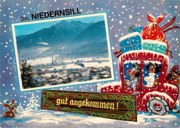 73272519 Niedernsill Winterlandschaft Karikatur Niedernsill - Sonstige & Ohne Zuordnung