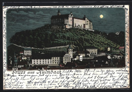 Lithographie Kulmbach, Blick Zum Schloss  - Kulmbach