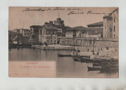 Livorno Il Porto E La Capitaneria 1904 - Autres & Non Classés