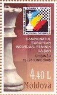 2005 Moldova Moldavie Moldau Chess. European Championships In Chisinau Women  1v  Mint - Echecs