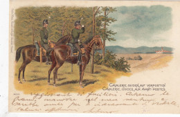 SWITZERLAND-SCHWEIZ-SUISSE-SVIZZERA-SG GALLEN-WALLENSTADT-CAVALIERE GUIDENA UF VORPOSTEN-CARTOL. VIAGGIATA IL 28-7-1899- - Walenstadt