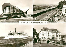 73272036 Warnemuende Ostseebad Gaststaette Teepott Strandpromenade Faehrschiff W - Rostock