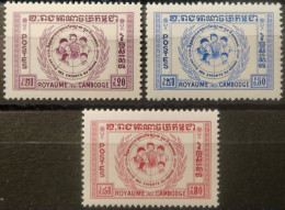 R2253/790 - CAMBODGE - Enfants Du Monde - N°78 à 80 NEUFS** - Kambodscha