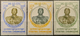 R2253/791 - CAMBODGE - Roi Norodom - N°75 à 77 NEUFS* - Cambodia